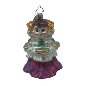 Christopher Radko School Choir Singing Hand-Painted 5" Tall‎ Glass Blown